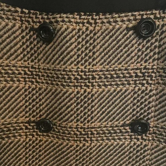 Karen Millen 100% Wool Mini Skirt Size US 6 - Picture 6 of 9